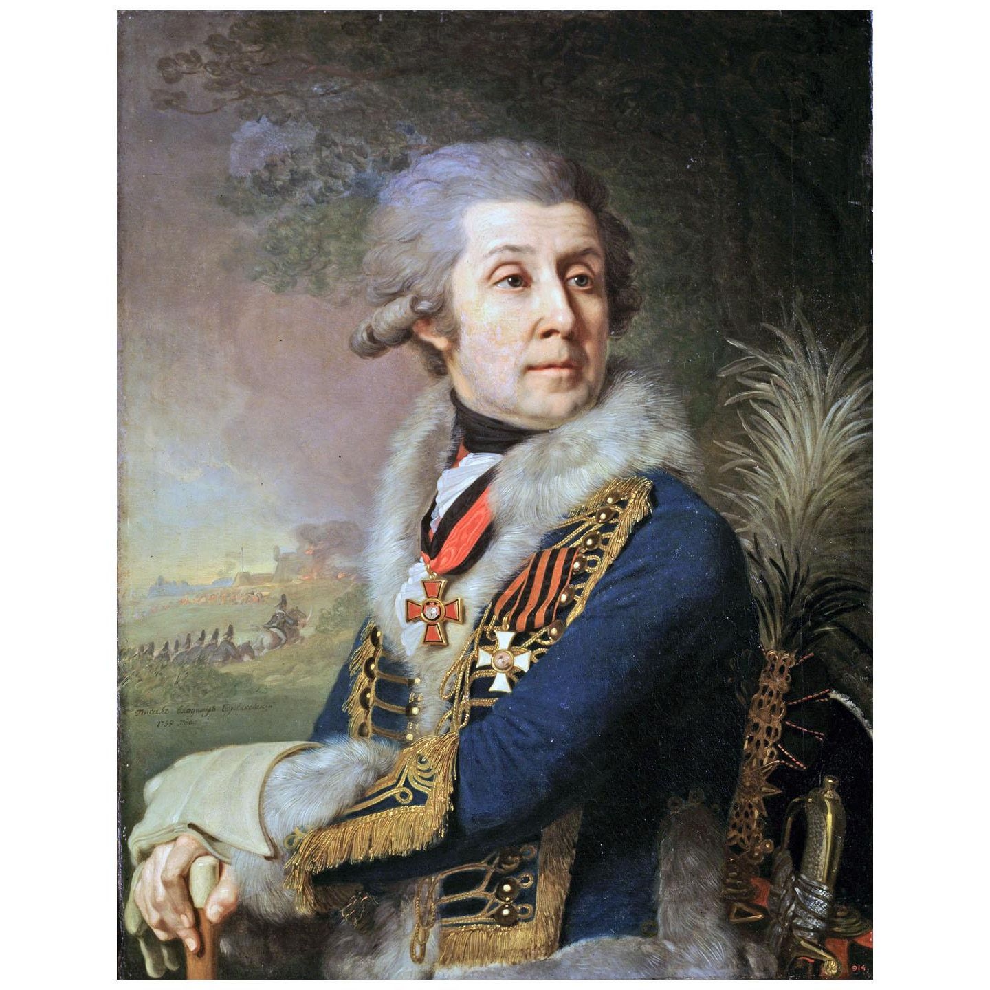 Владимир Боровиковский. Генерал-майор Ф.А. Боровский. 1799. Русский музей