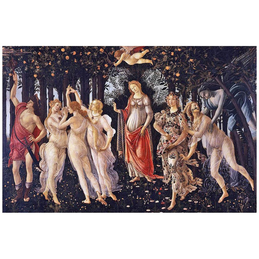 Sandro Botticelli. La Primavera. 1482. Uffizi, Firenze