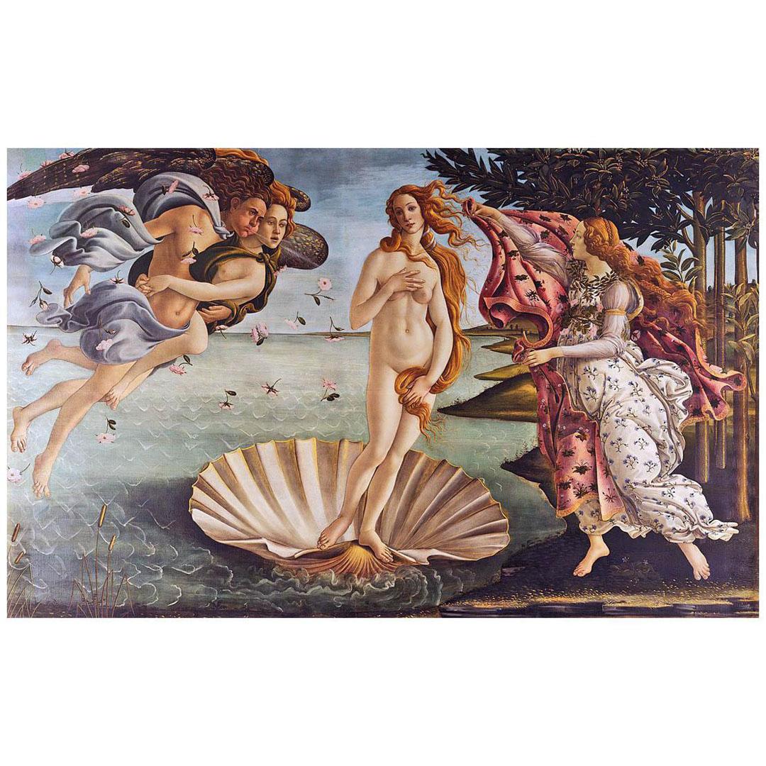 Sandro Botticelli. The Birth of Venus. 1485. Uffizi, Firenze