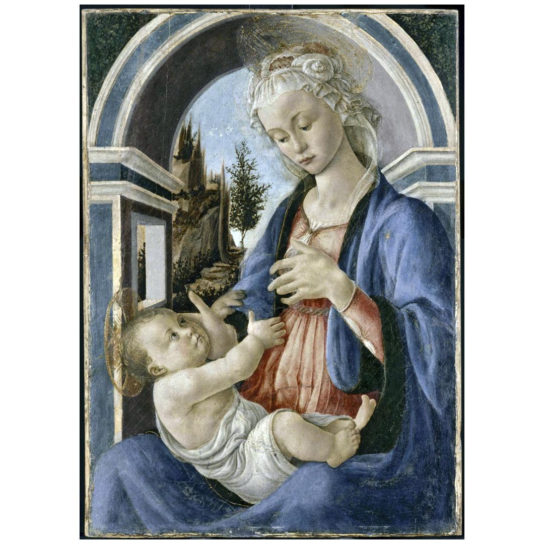 Sandro Botticelli. Madonna con Bambino. 1467-1470. Musée du Petit Palais, Avignon
