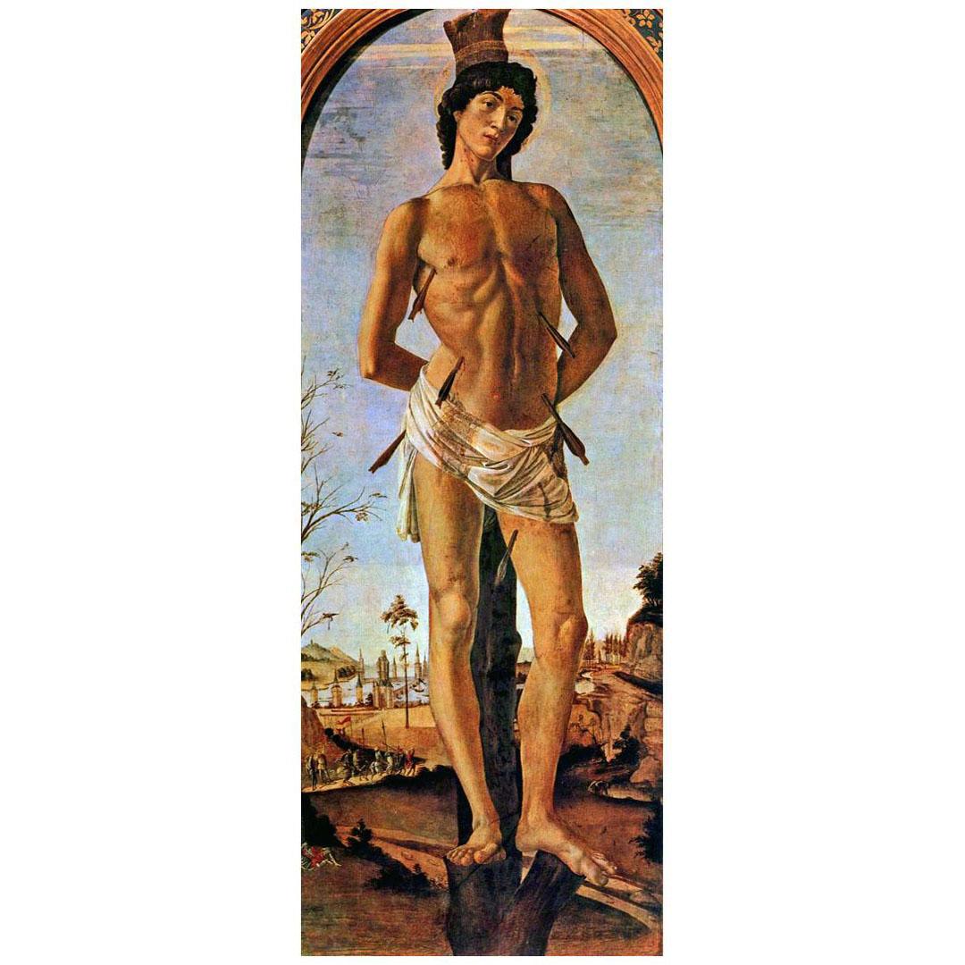 Sandro Botticelli. San Sebastiano. 1474. Gemaldegalerie, Berlin