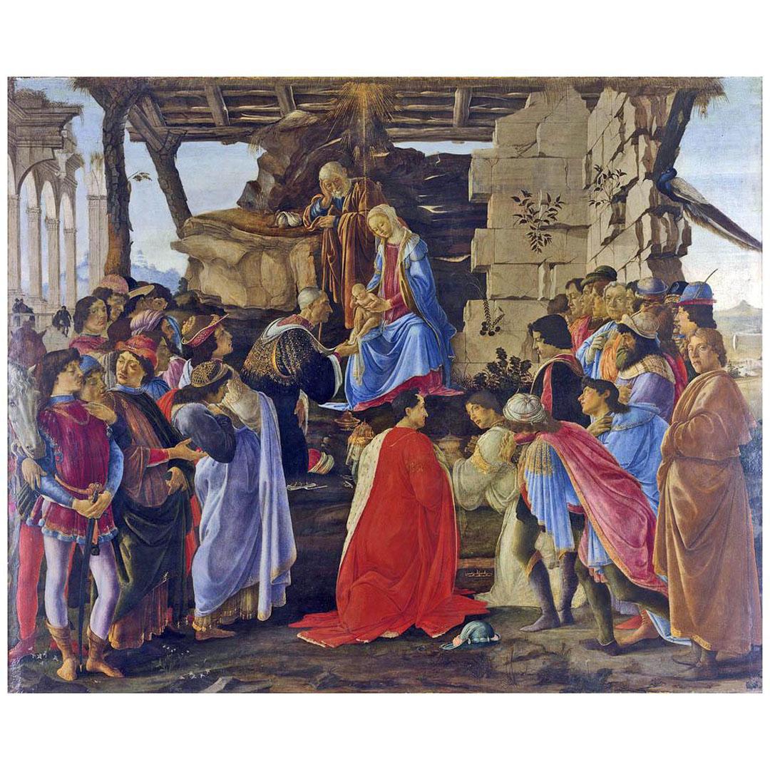 Sandro Botticelli. Adorazione dei Magi. 1475. Uffizi, Firenze