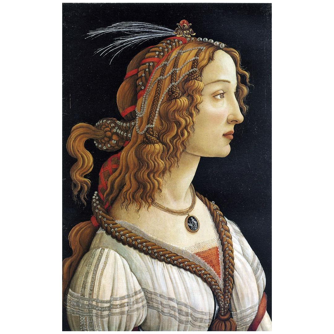 Sandro Botticelli. Ritratto di dama. 1480-1485. Stadel Museum, Frankfurt