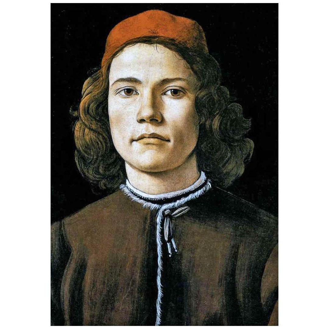 Sandro Botticelli. Ritratto di un giovane uomo. 1480-1485. Nationalgallery, London