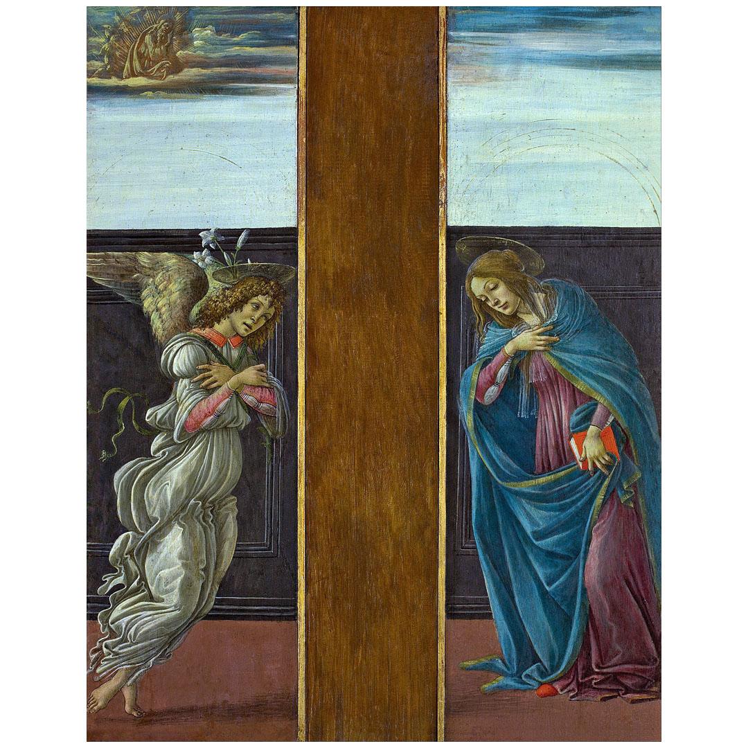 Sandro Botticelli. Annunciazione. 1495-1498. Pushkin Museum, Moscow