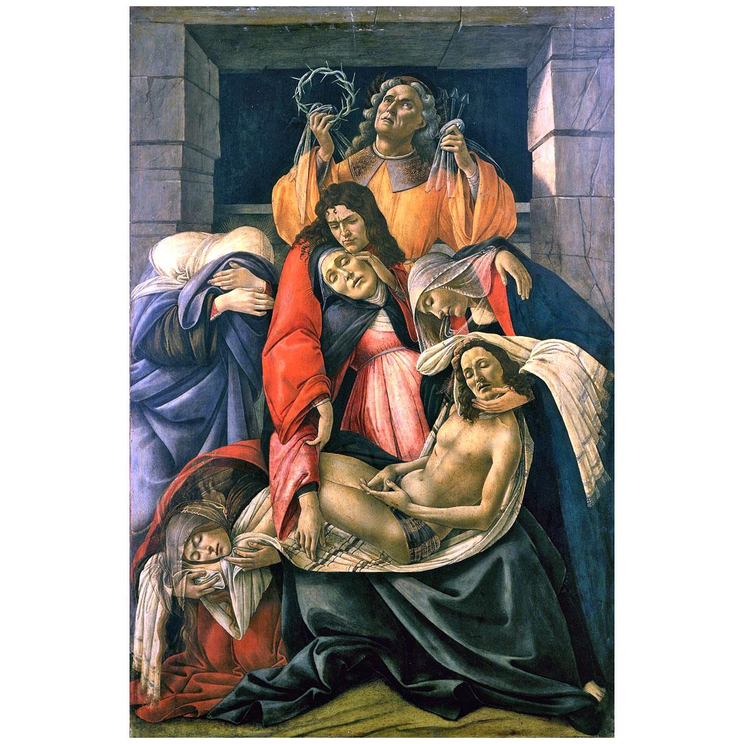 Sandro Botticelli. Pieta. 1495-1500. Museo Poldi-Pezzoli, Milano