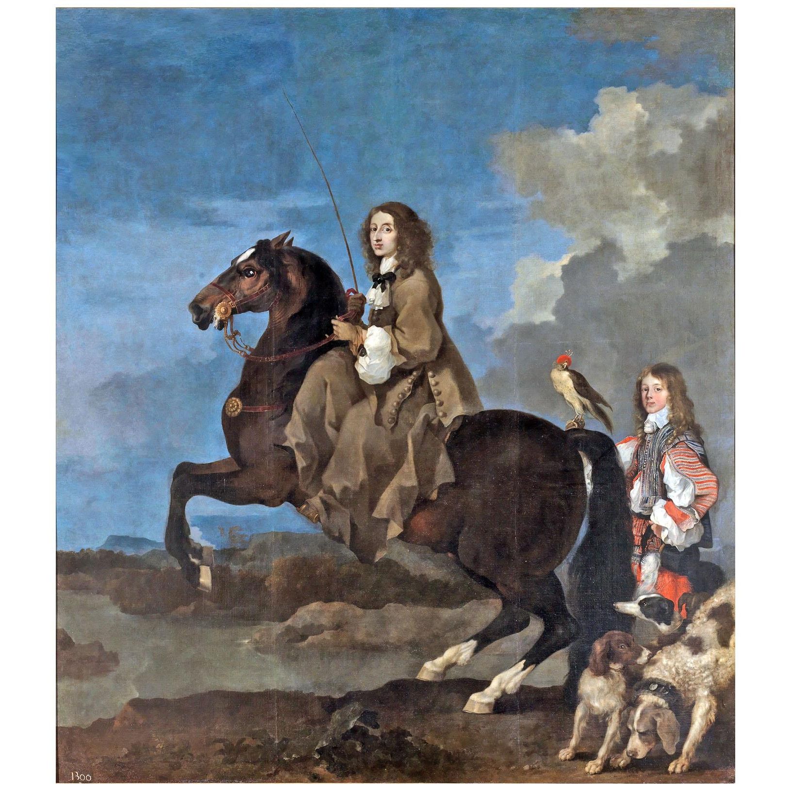 Sebastien Bourdon. Cristina de Suède à cheval. 1653. Museo del Prado