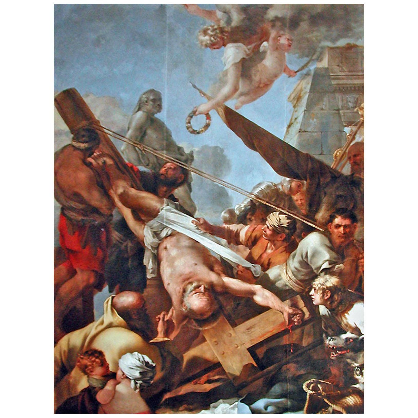 Sebastien Bourdon. Le crucifiement de Saint Pierre. 1643. Notre-Dame de Paris