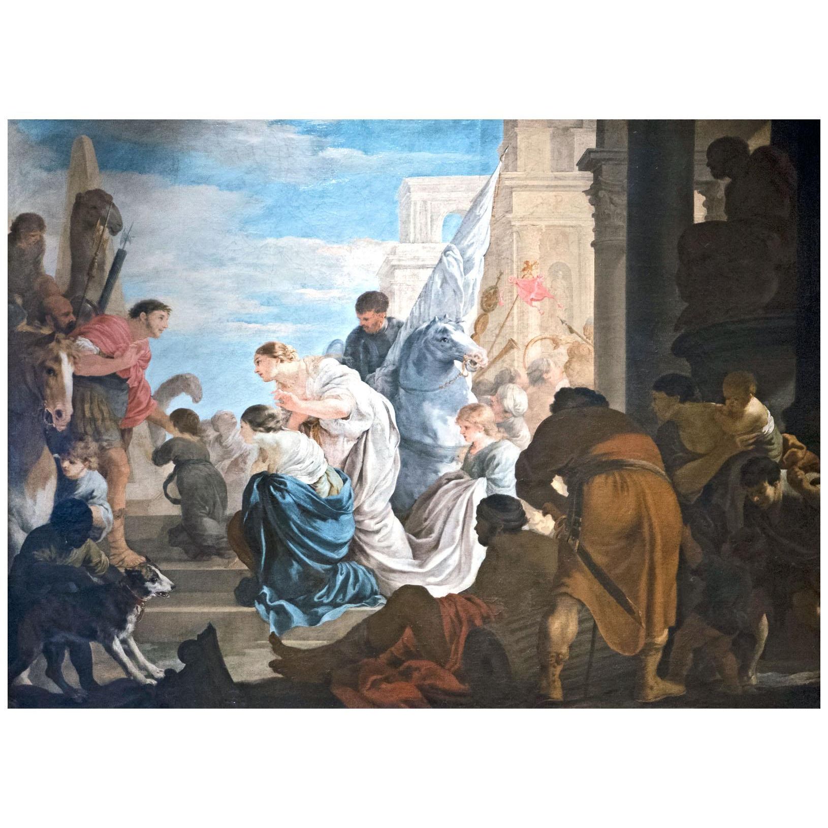 Sebastien Bourdon. La Rencontre d’Antoine et de Cléopâtre. 1645. Musee du Louvre