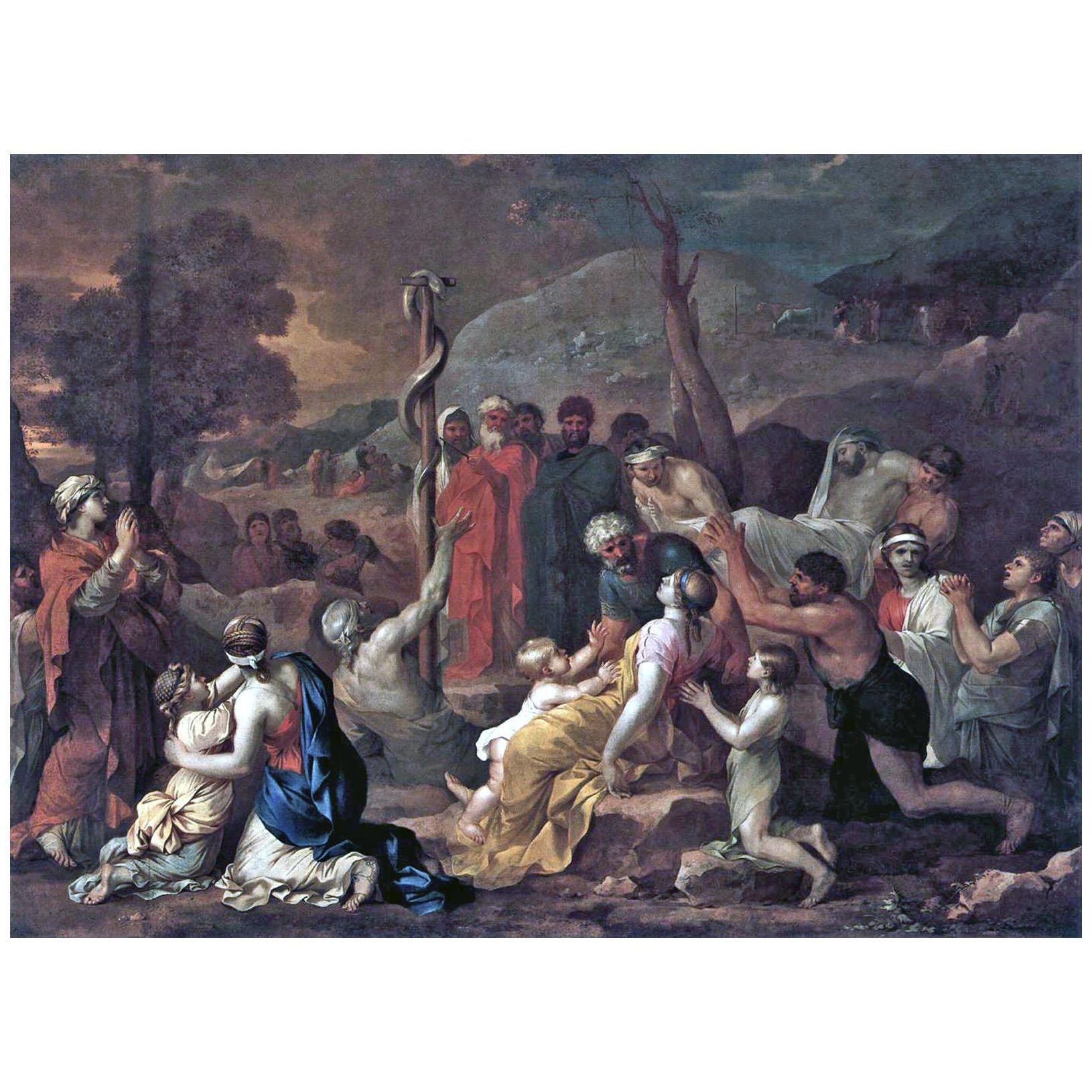 Sebastien Bourdon. Moïse et le Serpent d'Airain. 1653-1654. Museo del Prado