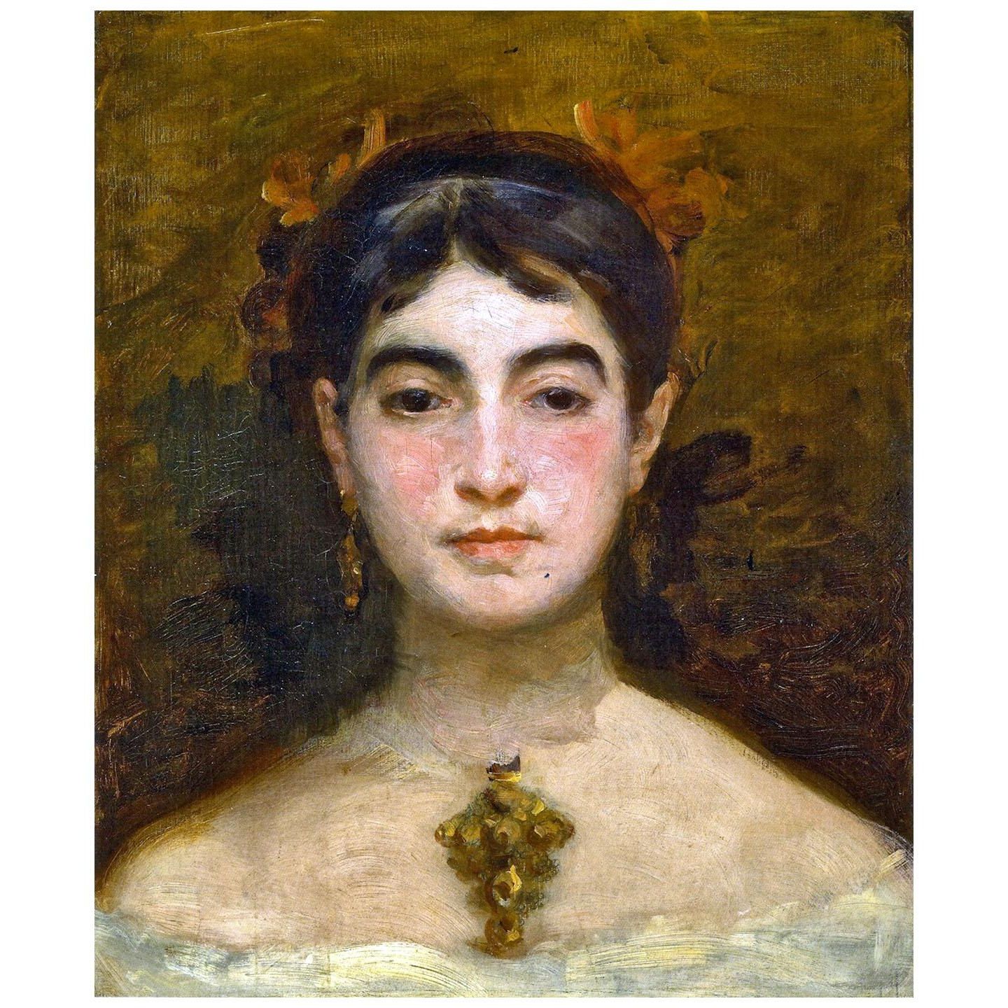 Marie Bracquemond. Autoportrait. 1870. Musée des Beaux-Arts de Rouen