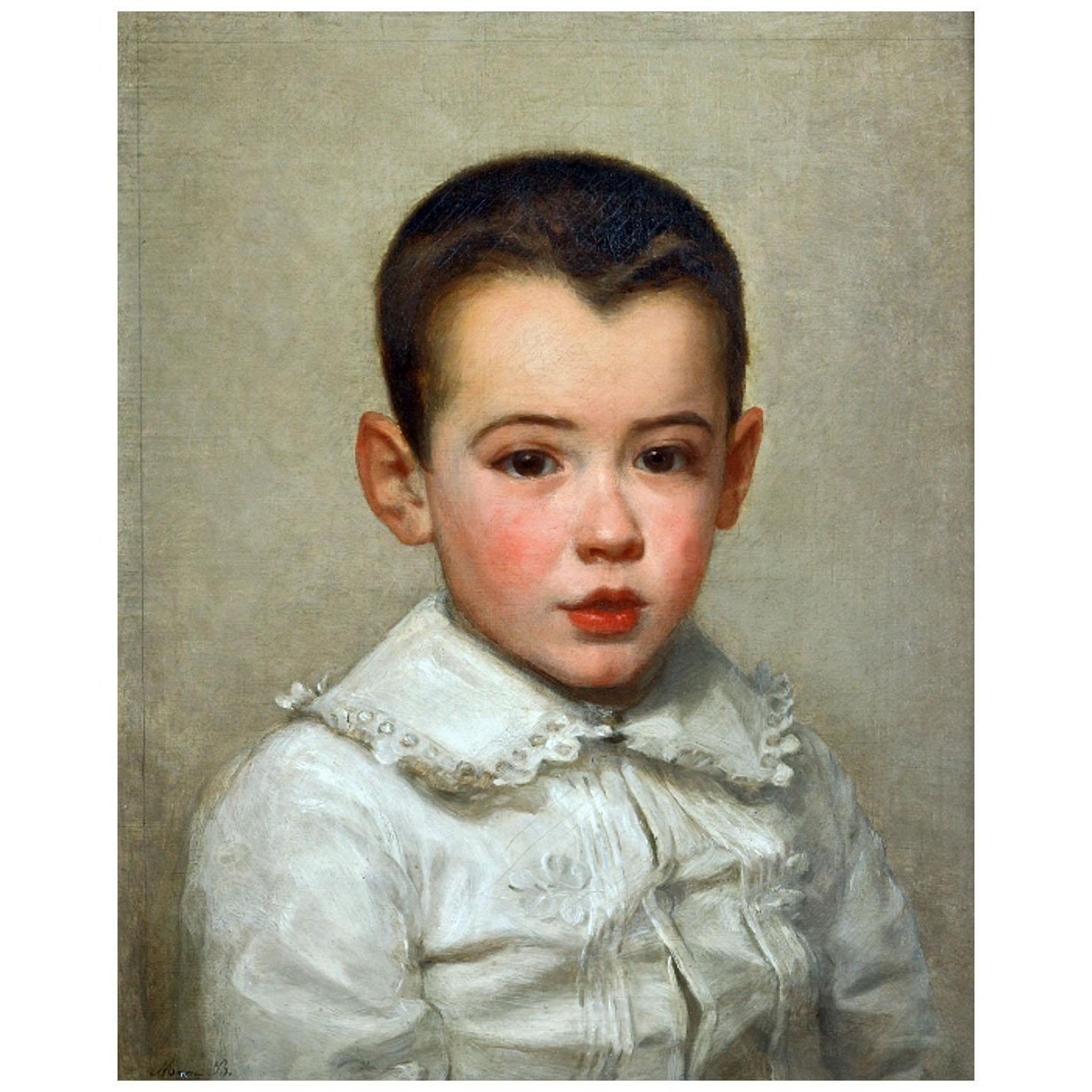 Marie Bracquemond. Portrait de Pierre Bracquemond enfant. 1878. MBA de Rouen