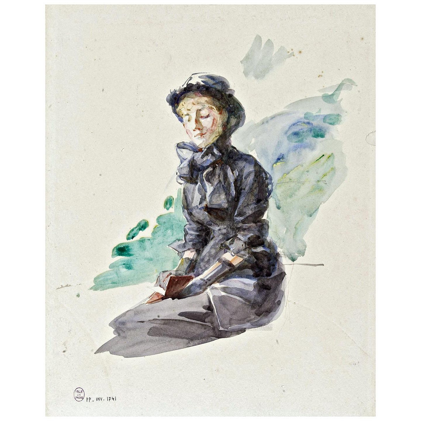 Marie Bracquemond. Femme assise. 1885. MBA de la ville de Paris