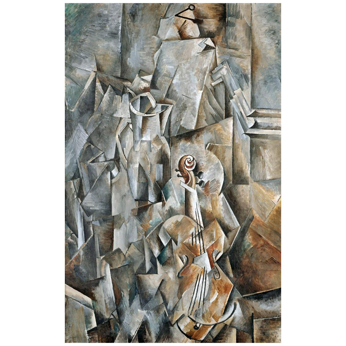 Georges Braque. Pichet et violon. 1910. Kunstmuseum Basel