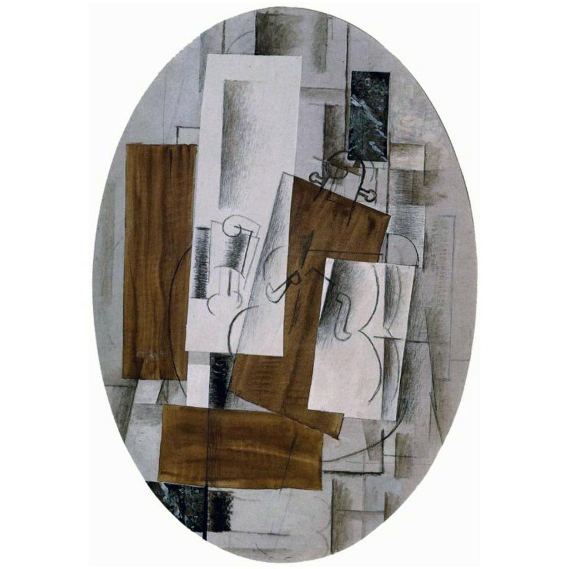 Georges Braque. Violon et verre. 1914. Kunstmuseum Basel