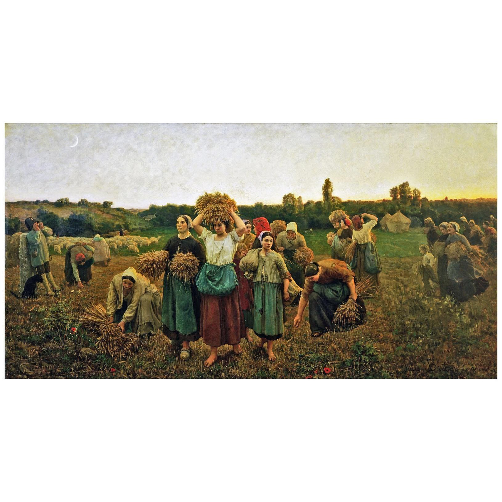 Jules Breton. Le rappel des glaneuses. 1859. Musée d'Orsay Paris