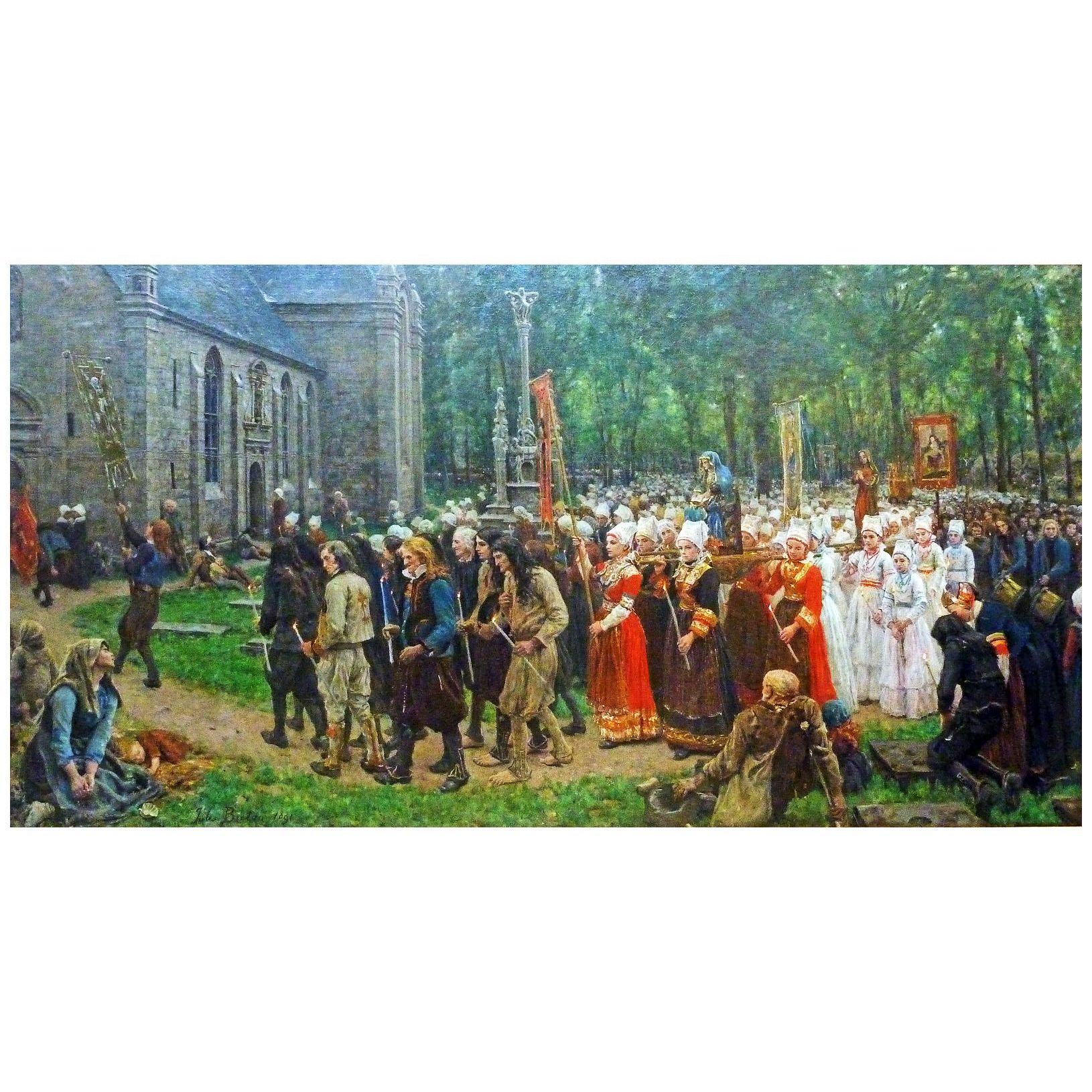 Jules Breton. Le Pardon de Kergoat. 1891. Musée des Beaux-Arts de Quimper