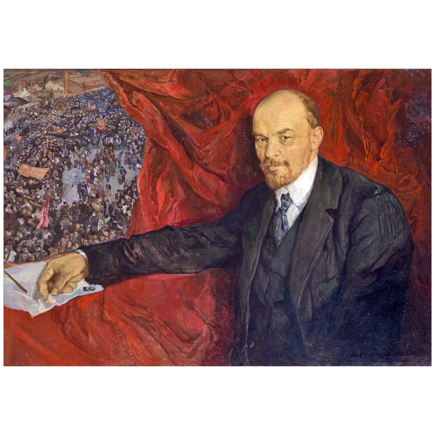Исаак Бродский. Ленин и манифестация. 1919. ГИМ, Москва