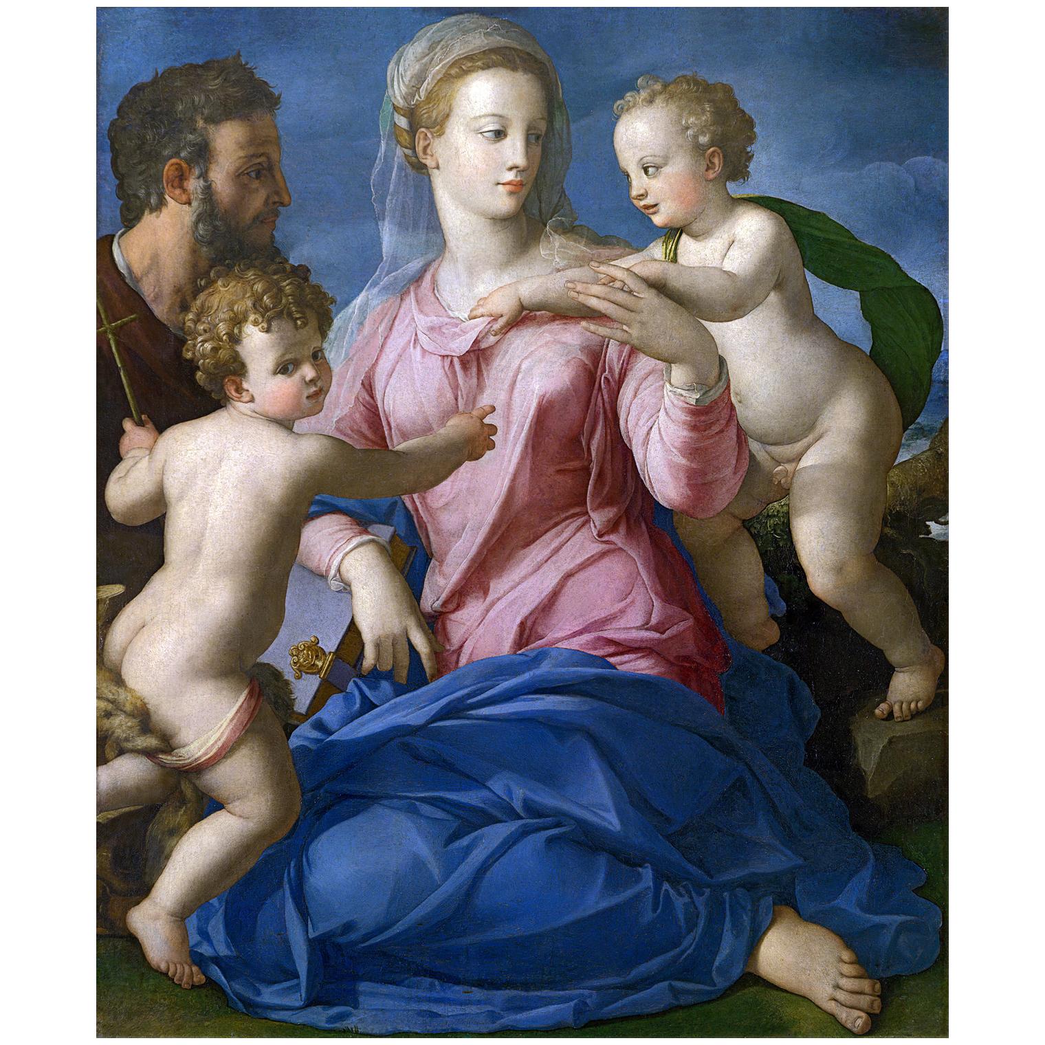 Agnolo Bronzino. Sacra Famiglia (Madonna Stroganoff). 1555-1560. Pushkin Museum