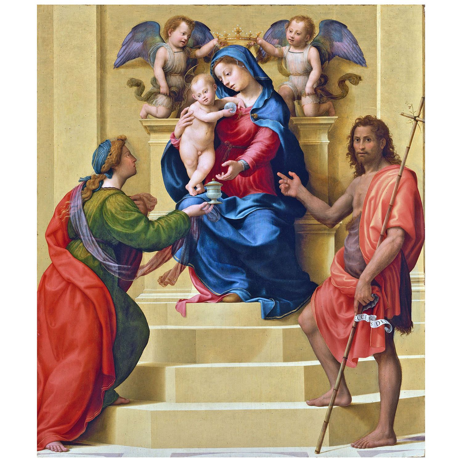 Giuliano Bugiardini. Madonna col Bambino in trono. 1523. Metropolitan Museum NY