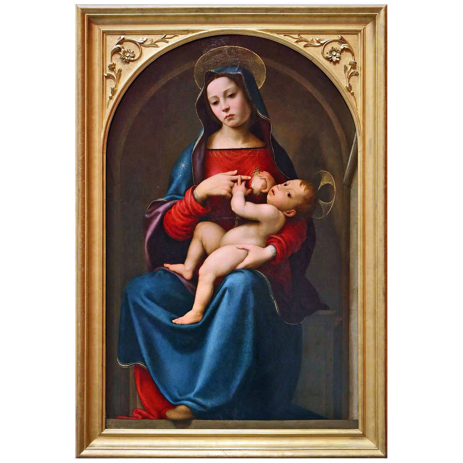 Giuliano Bugiardini. Madonna col Bambino. 1518. Galleria degli Uffizi