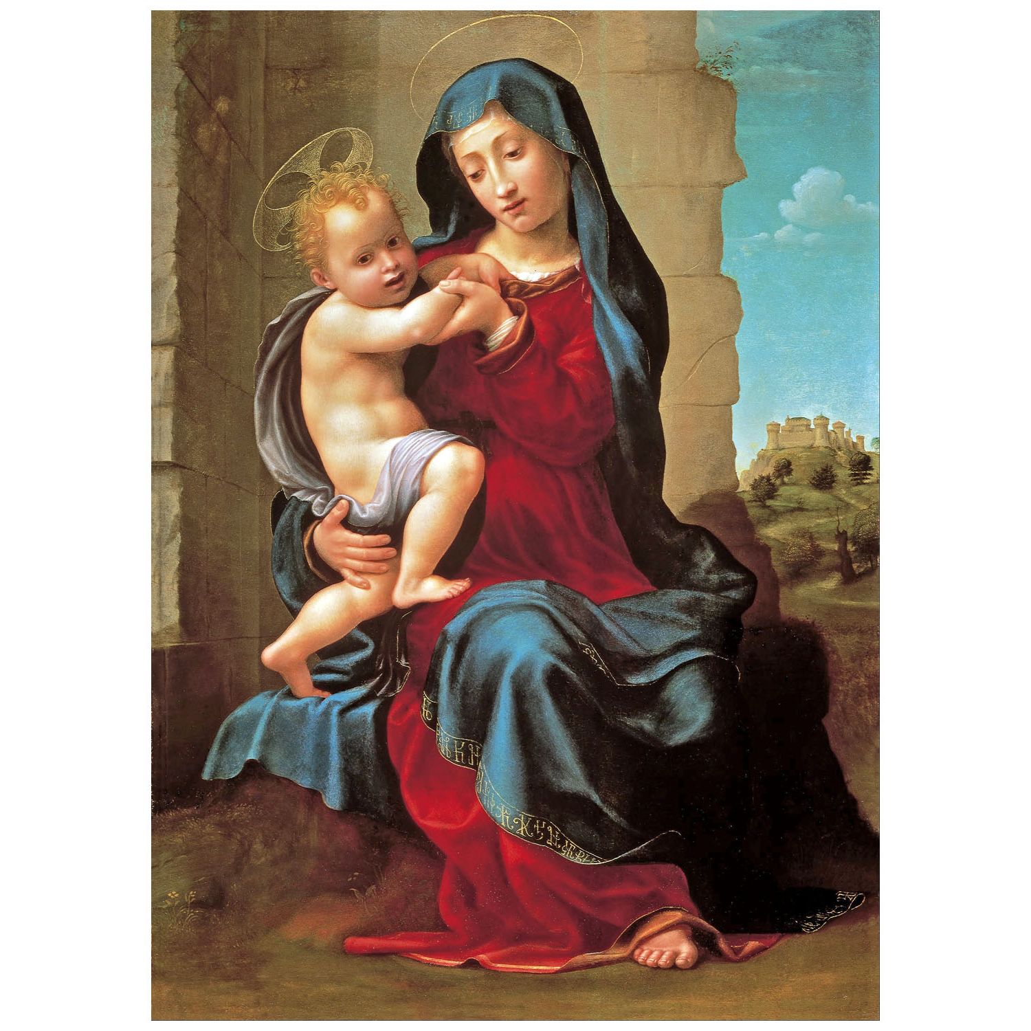 Giuliano Bugiardini. Vergine col bambino. 1530. AGSA Adelaide