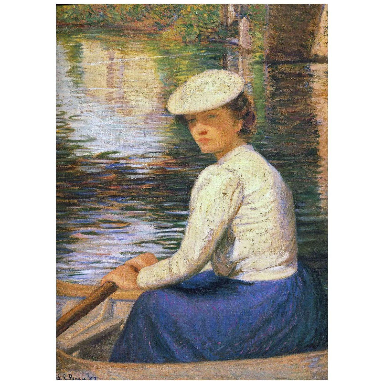 Lilla Cabot Perry. In a Boat. 1897
