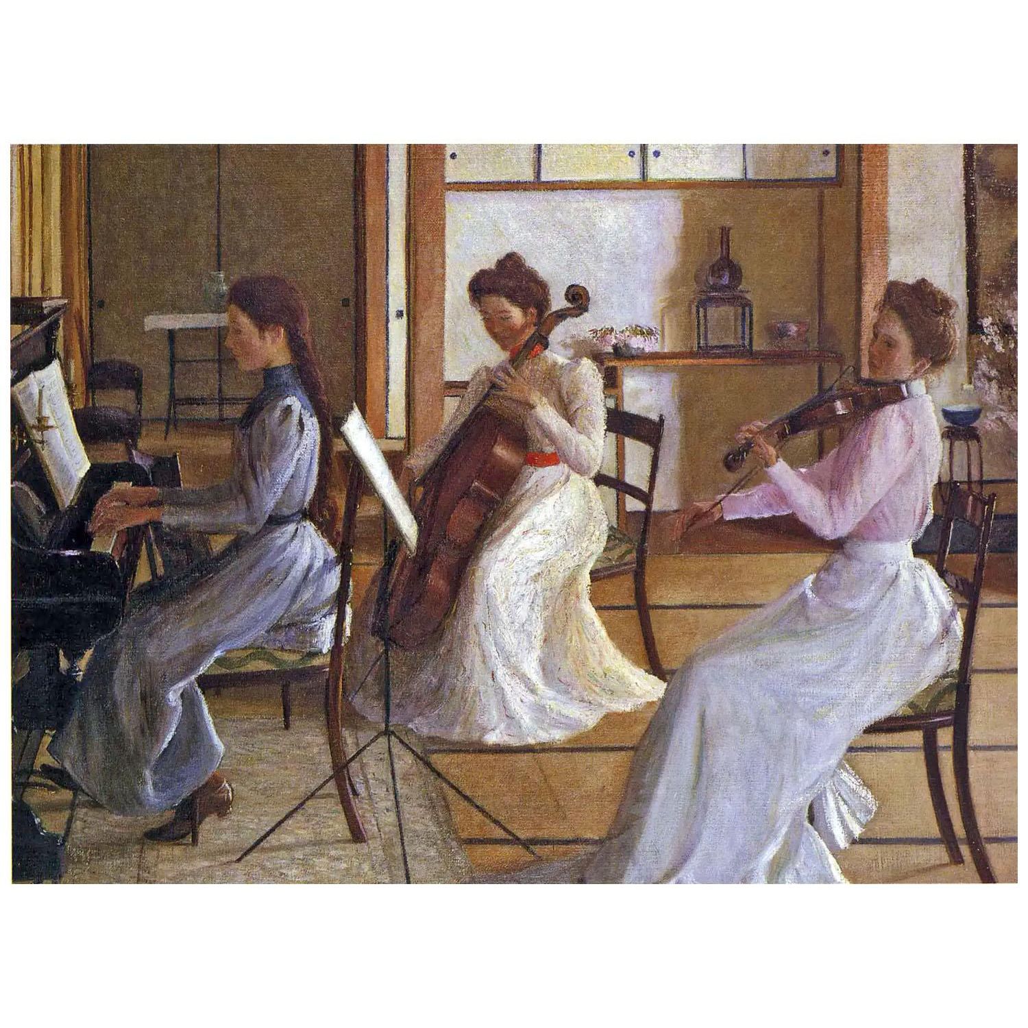 Lilla Cabot Perry. The Trio. Alice, Edith and Margaret. 1899