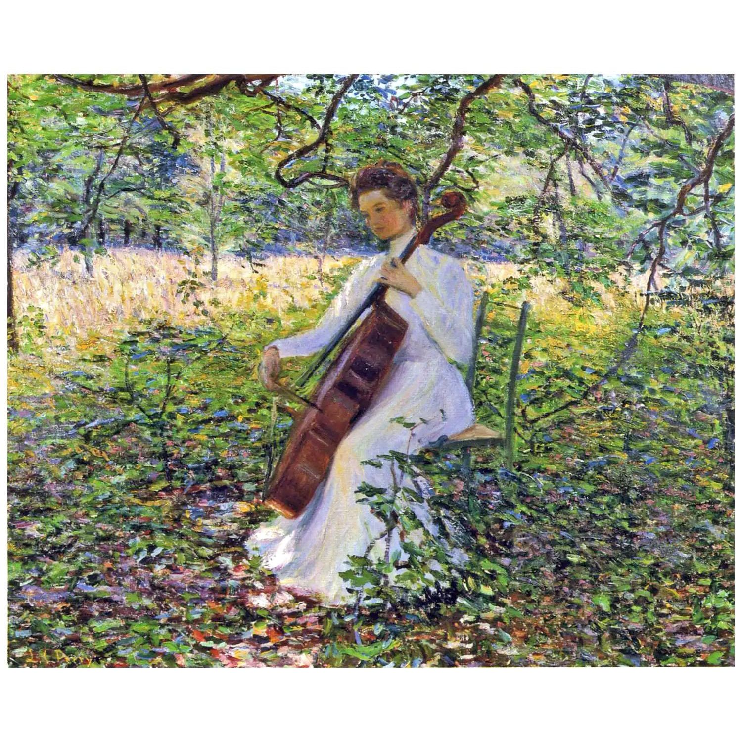 Lilla Cabot Perry. The Violoncellist. 1907