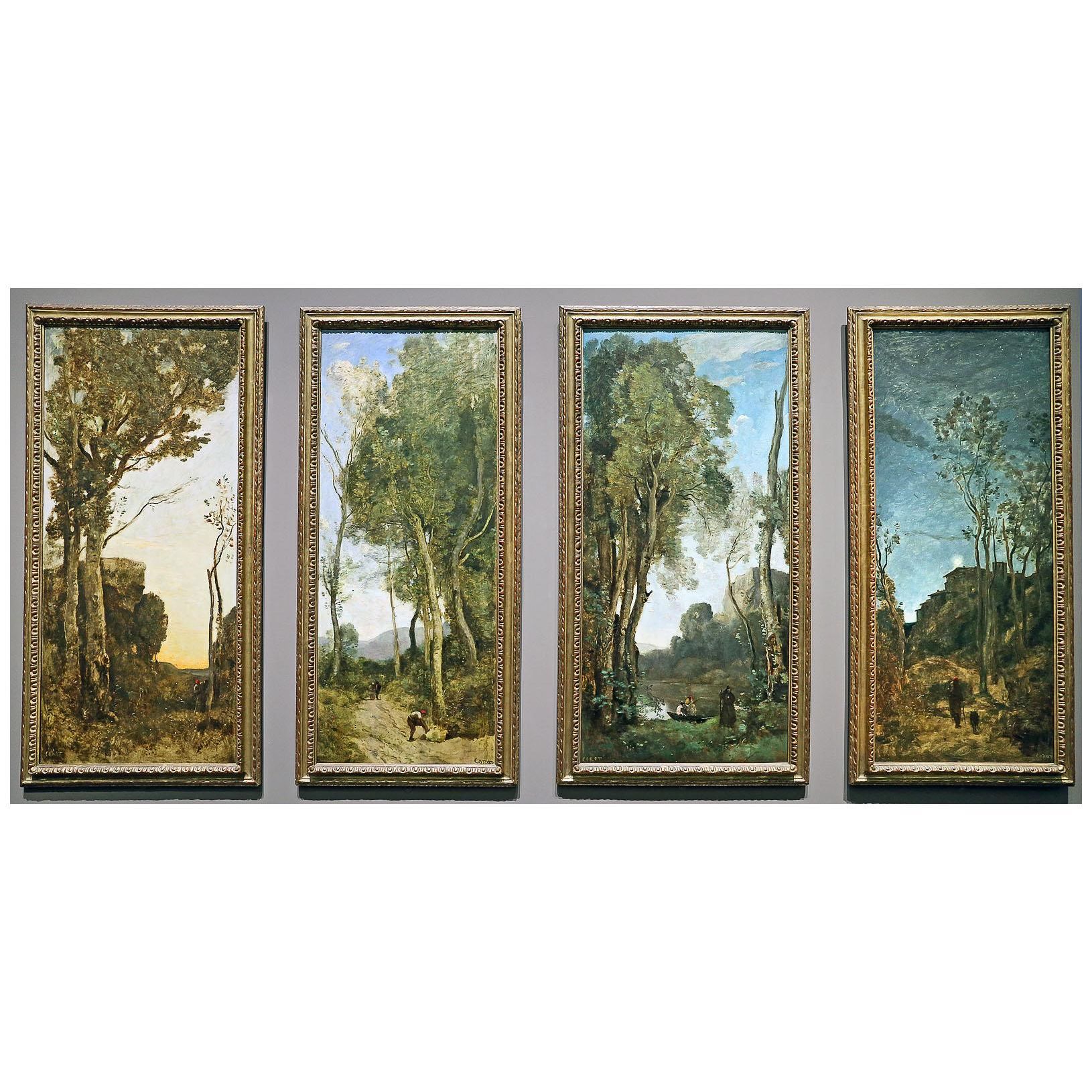 Camille Corot. Les quatre temps de journée. 1858. National Gallery London
