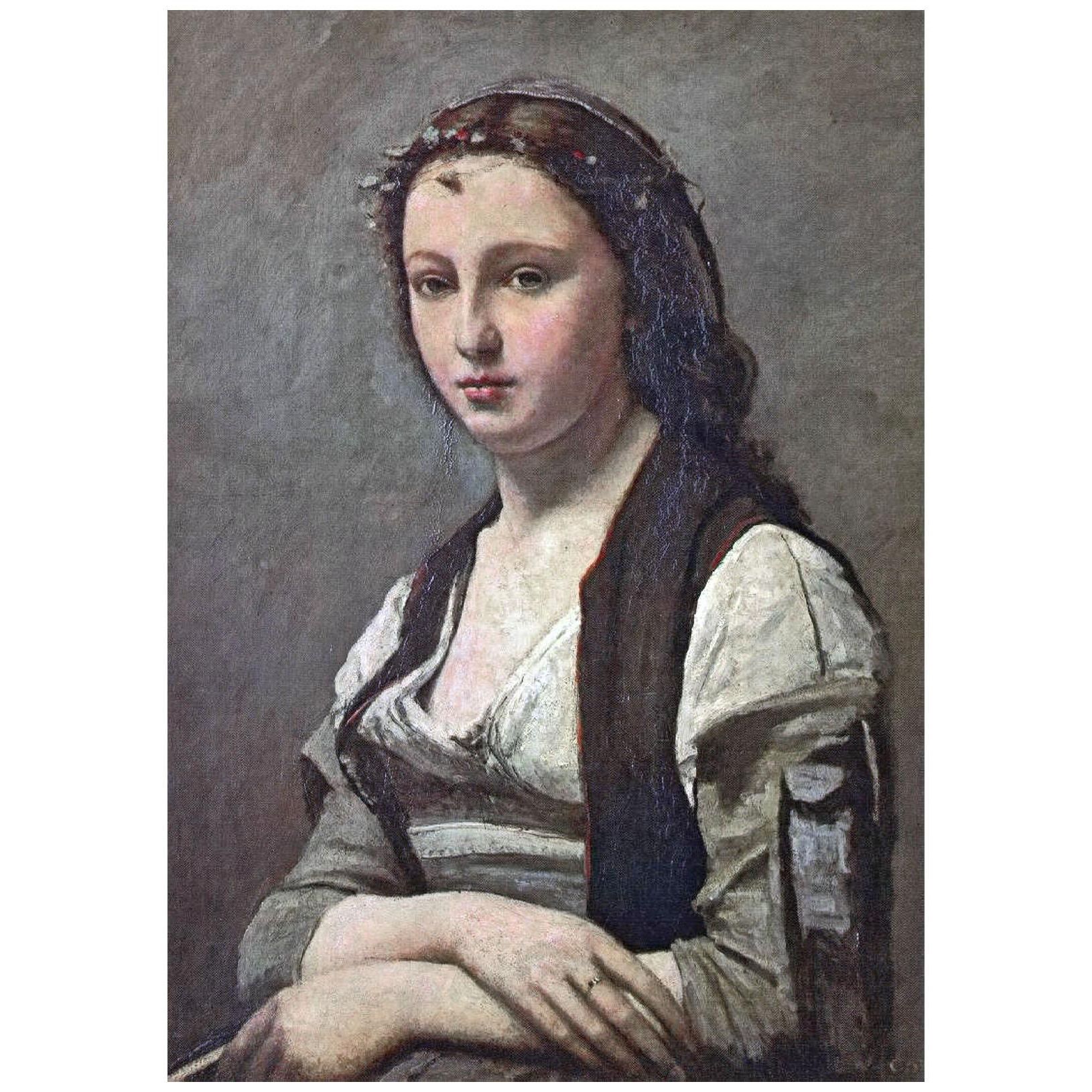 Camille Corot. La femme à la perle. 1868. Musée du Louvre