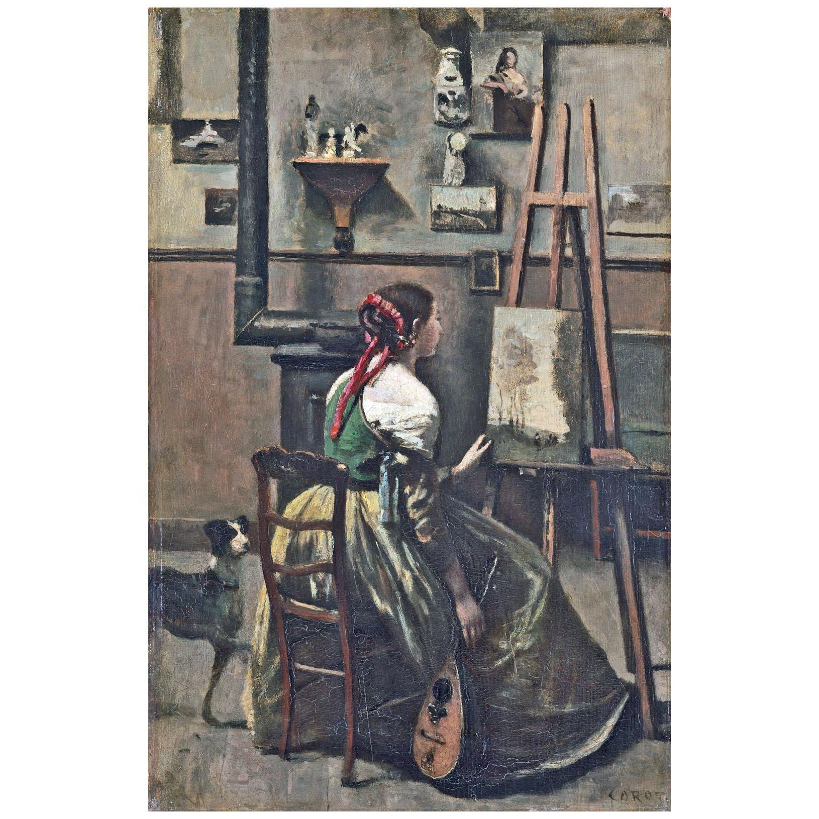 Camille Corot. L'Atelier de l'artiste. 1868. NGA Washington