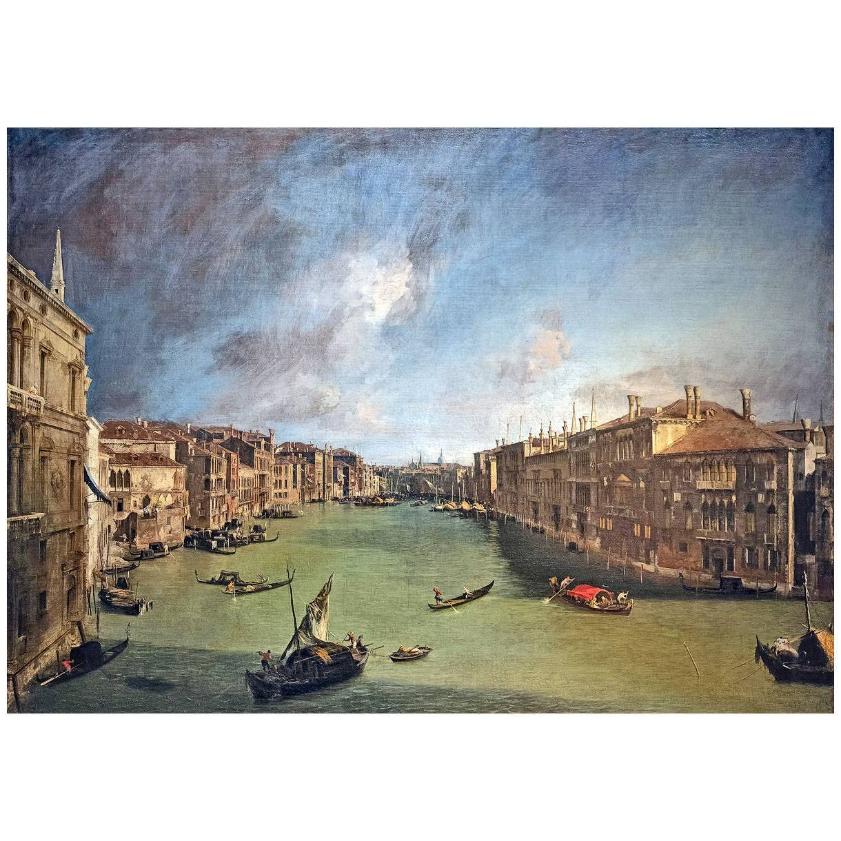 Canaletto. Canal Grande da Palazzo Balbi a Rialto. 1722. Ca’ Rezzonico Venezia