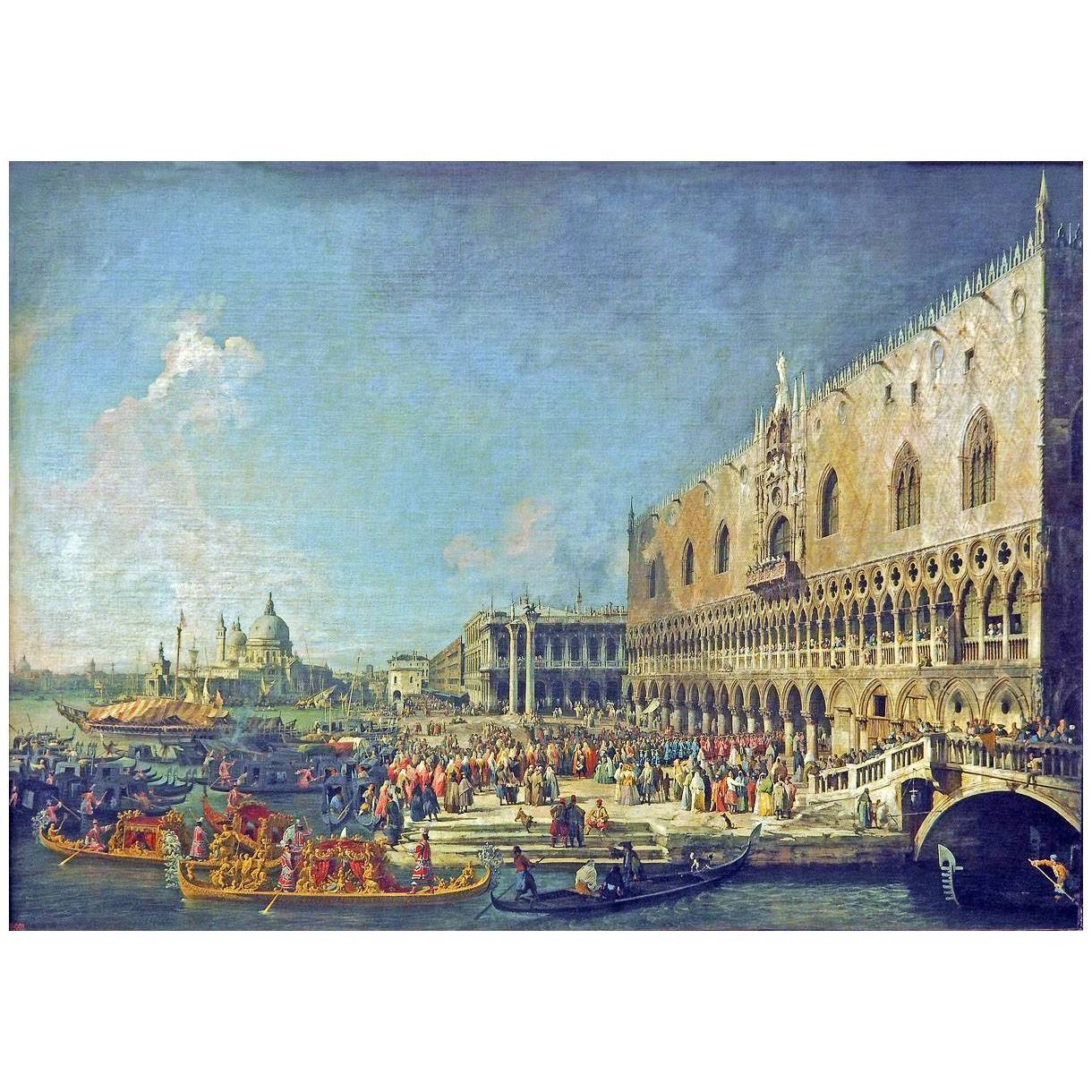 Canaletto. Il ricevimento dell'Ambasciatore francese. 1726. Hermitage St-Petersburg