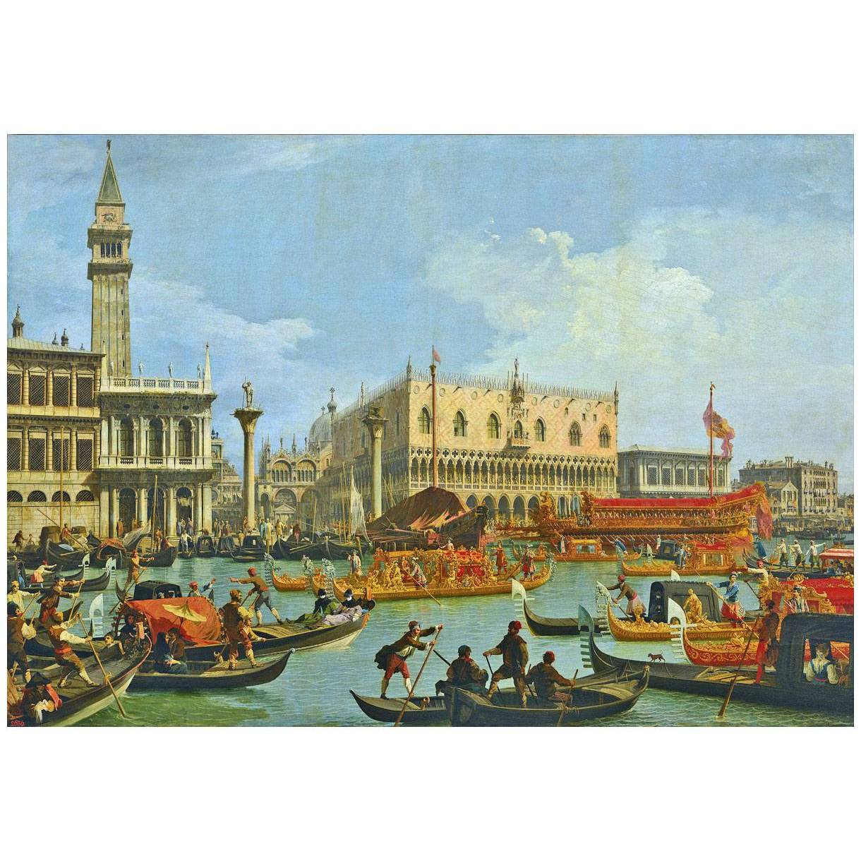 Canaletto. Il Bucintoro torna al Molo. 1727-1729. Pushkin Museum Moscow