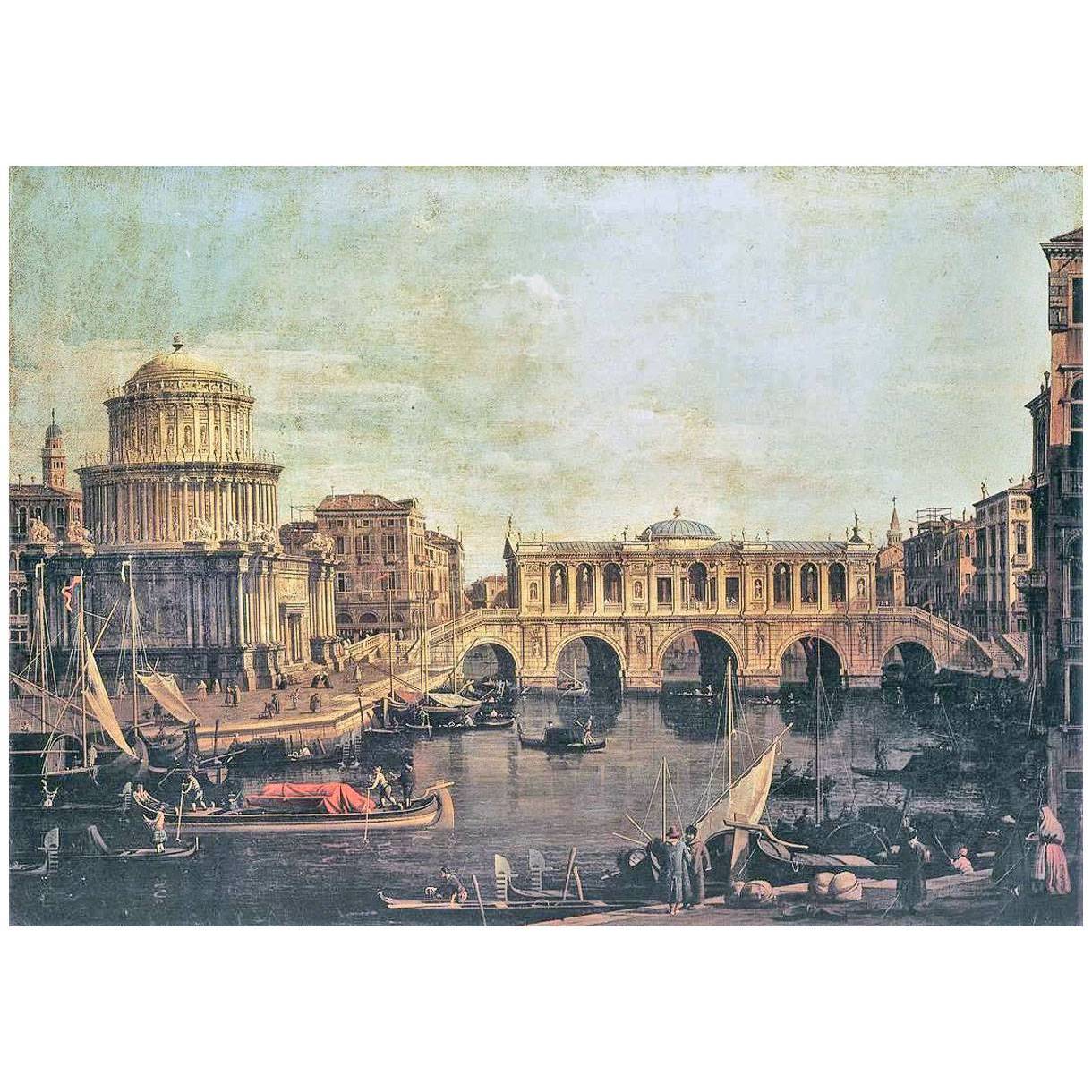Canaletto. Capriccio. Il Canal Grande. 1740-1750. Galleria Nazionale di Parma