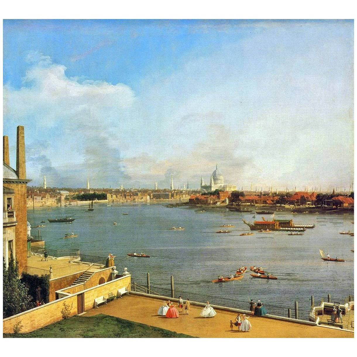 Canaletto. The Thames from Richmond House. 1746. Goodwood House Richmond