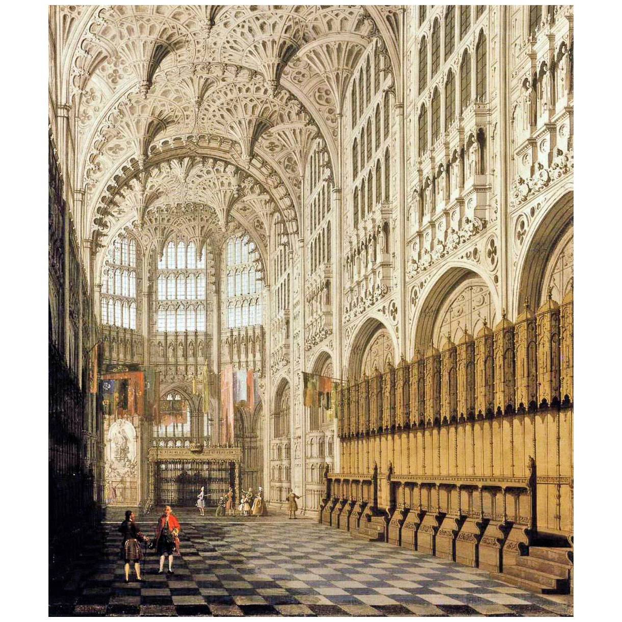 Canaletto. The Interior of Westminster Abbey. 1753. Museum of London