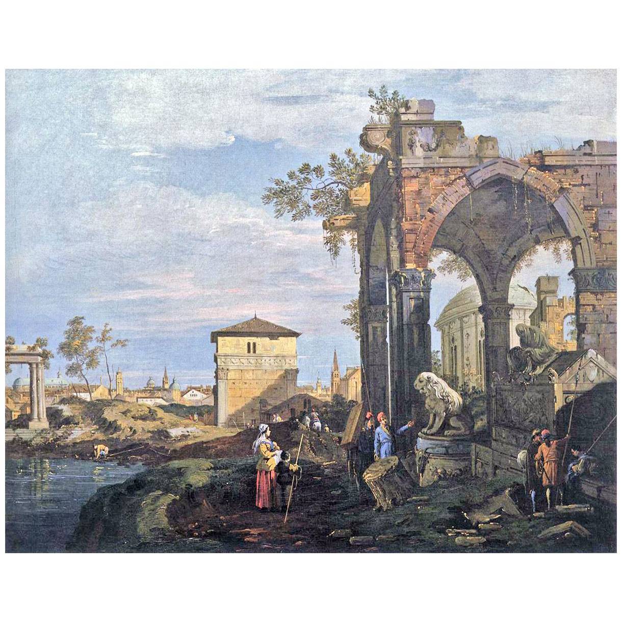 Canaletto. Capriccio del Ponta Portello. 1750s. Galleria dell’Accademia Venezia