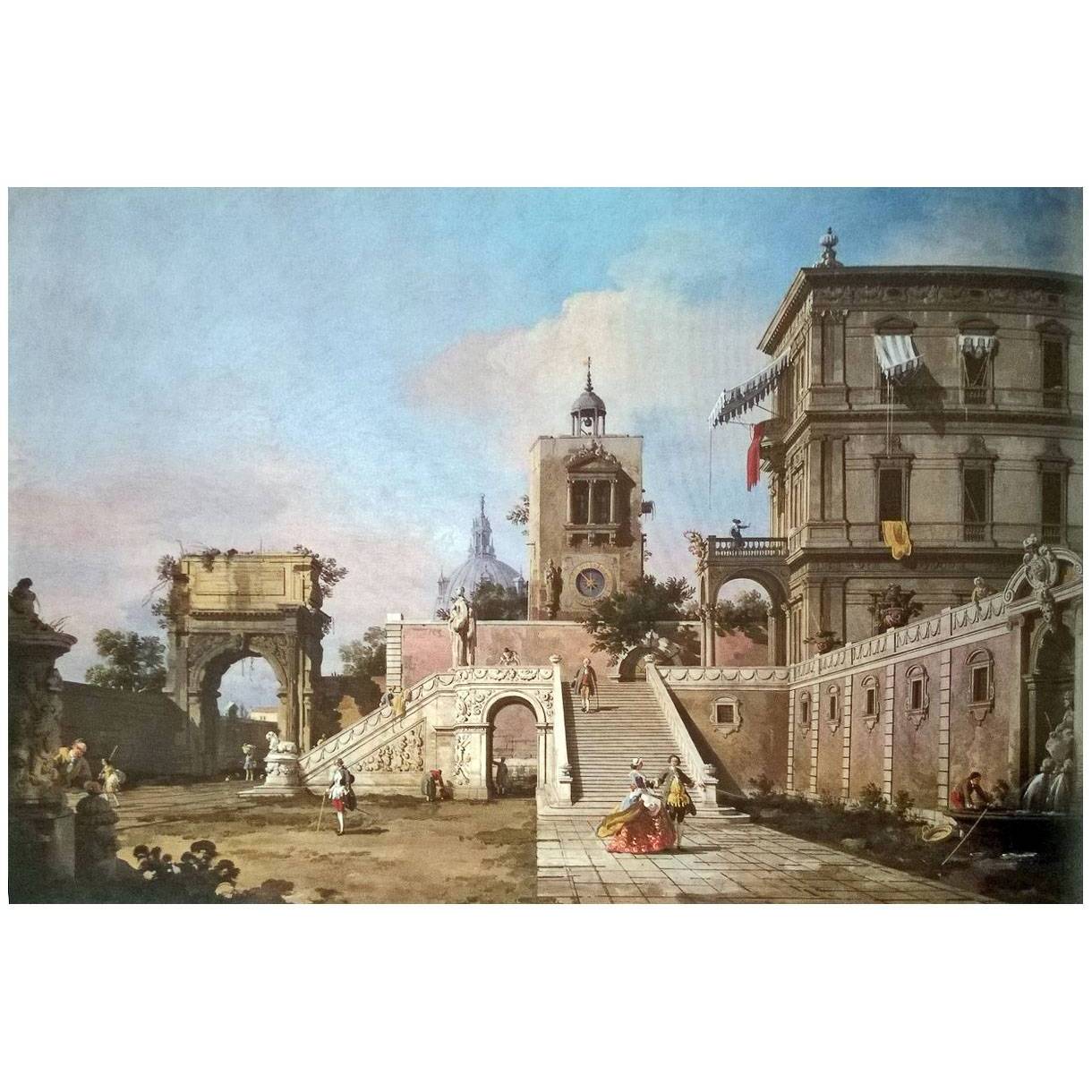 Canaletto. Capriccio di palazzo rinascimentale. 1753-1755. Arundel Castle