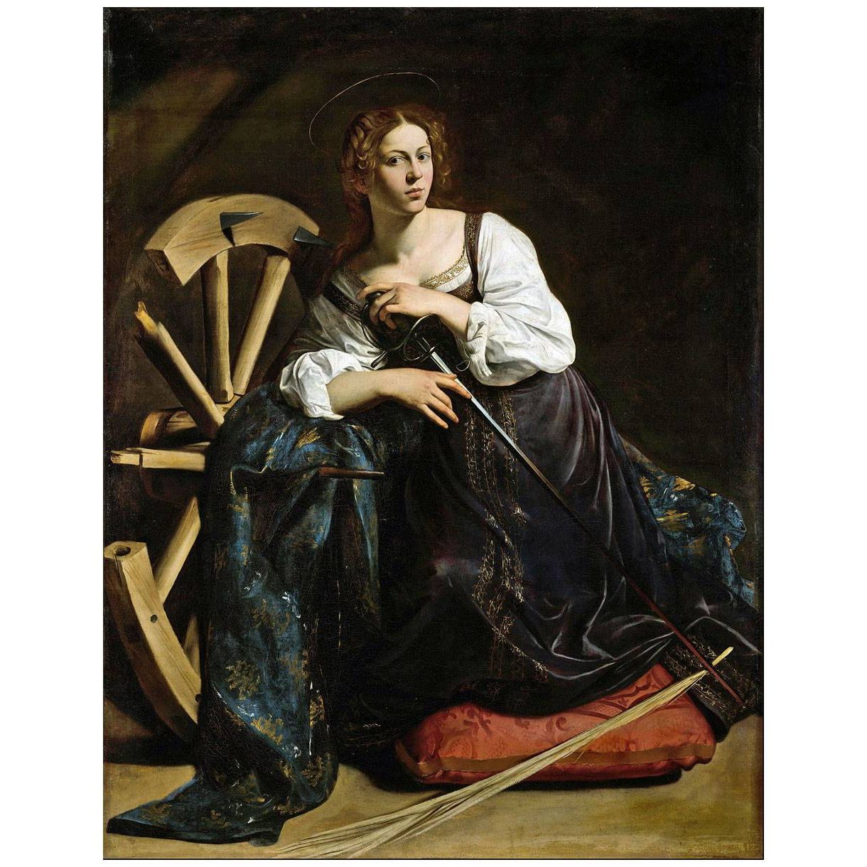 Caravaggio. Santa Caterina d'Alessandria. 1598. Thyssen-Bornemisza Museum Madrid