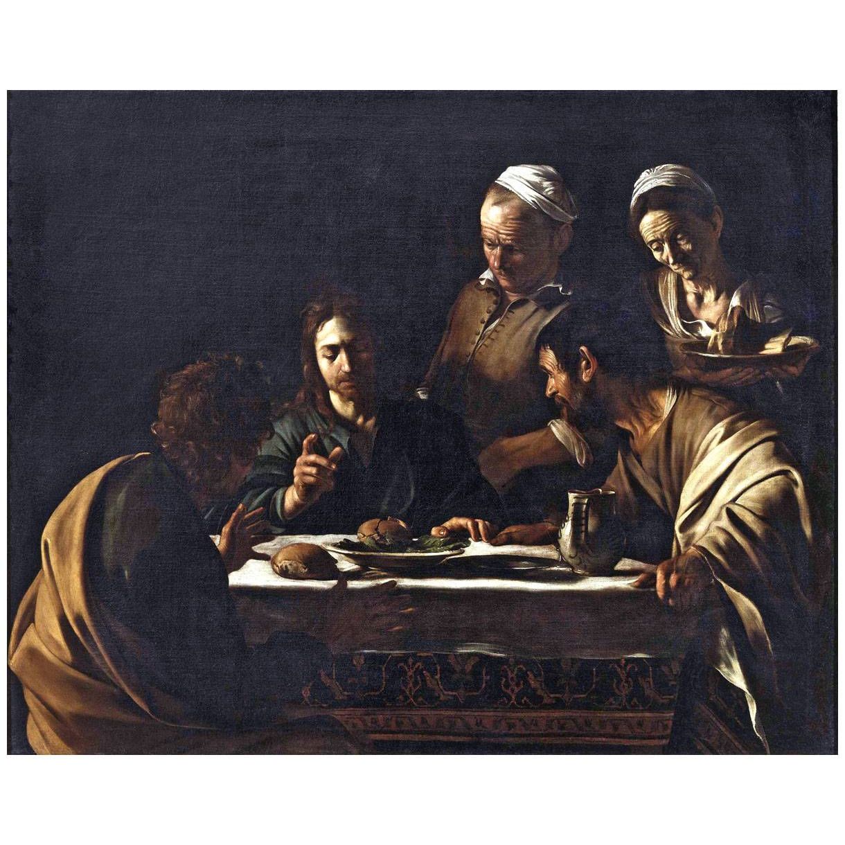 Caravaggio. Cena a Emmaus. 1606. Pinacoteca di Brera Milano