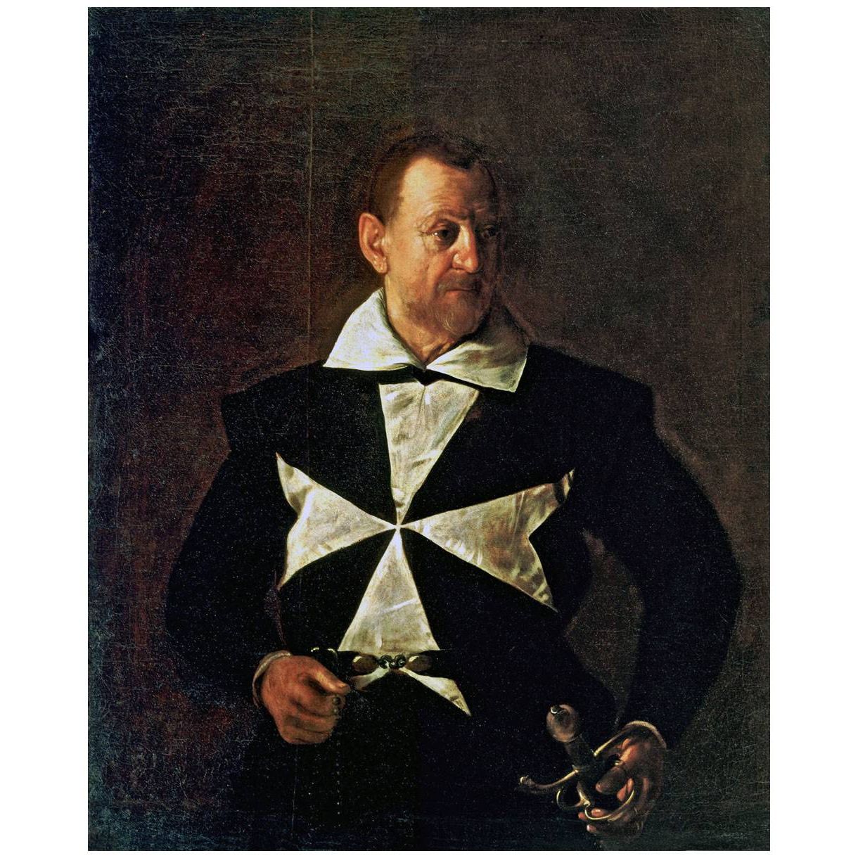 Caravaggio. Fra Antonio Martelli. 1608. Palazzo Pitti Firenze