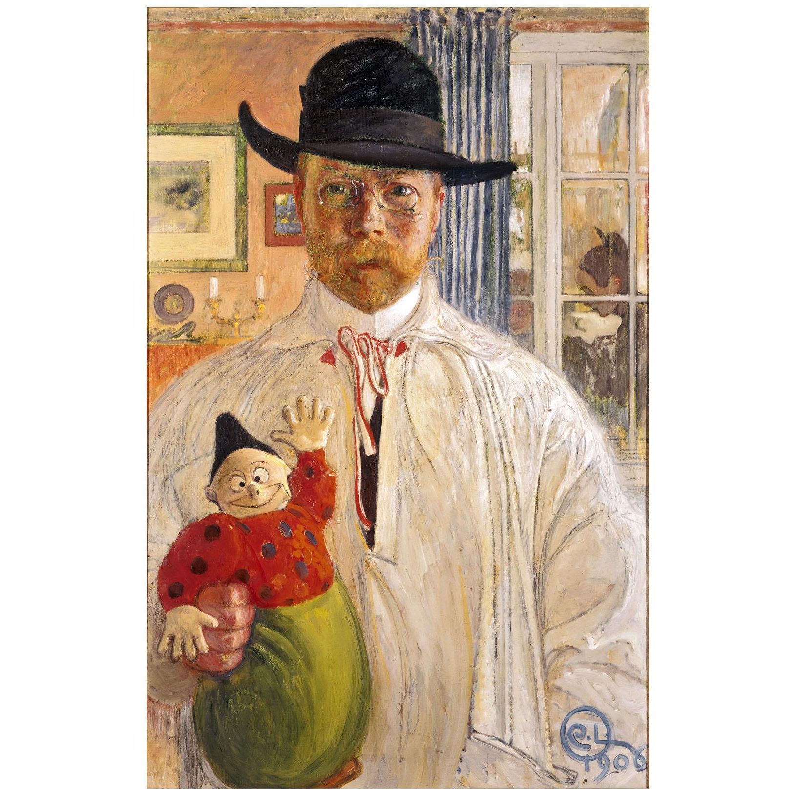 Carl Larsson. Self-Portrait. 1906. Galleria degli Uffizi
