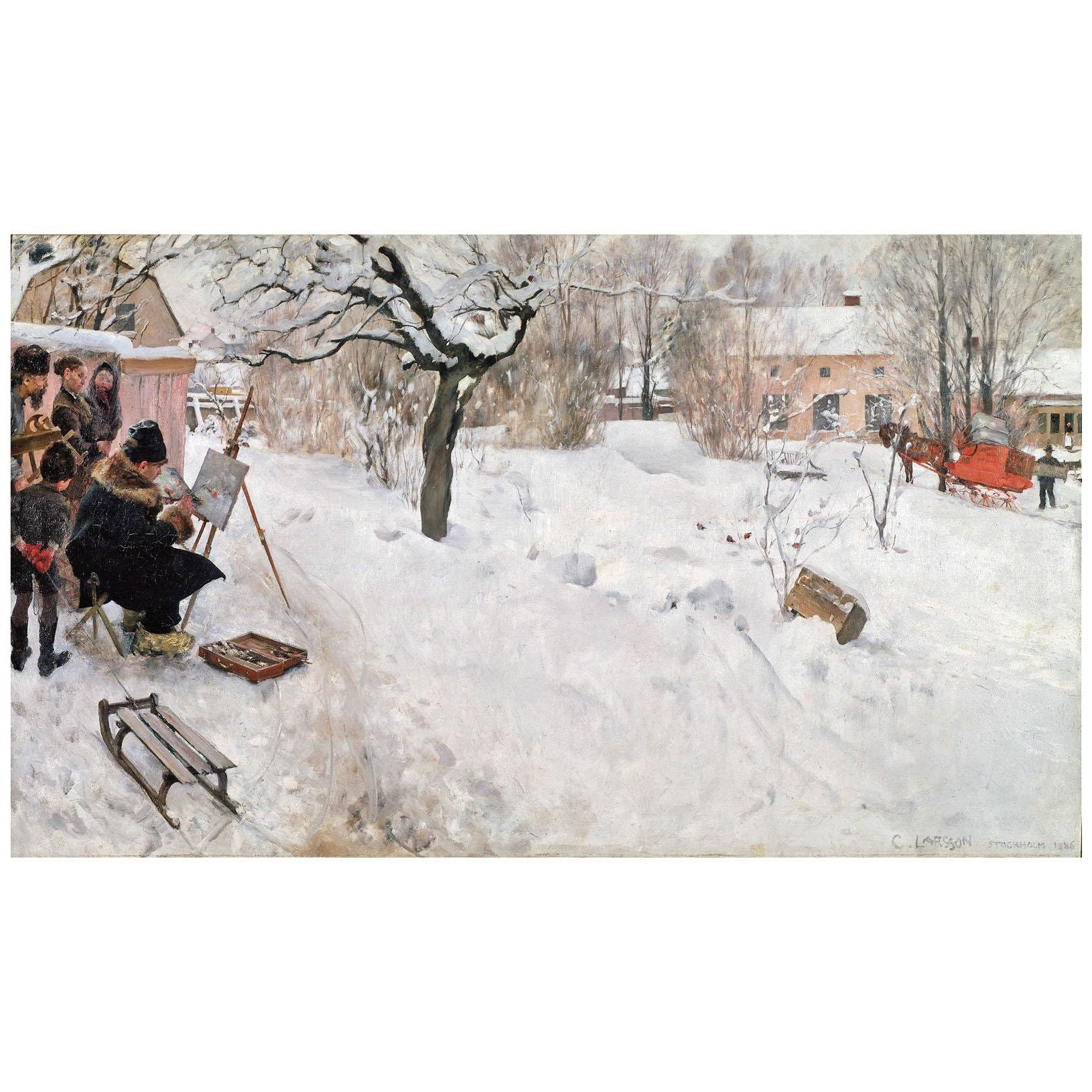 Carl Larsson. Open-Air Painter. 1886. Nationalmuseum Stockholm