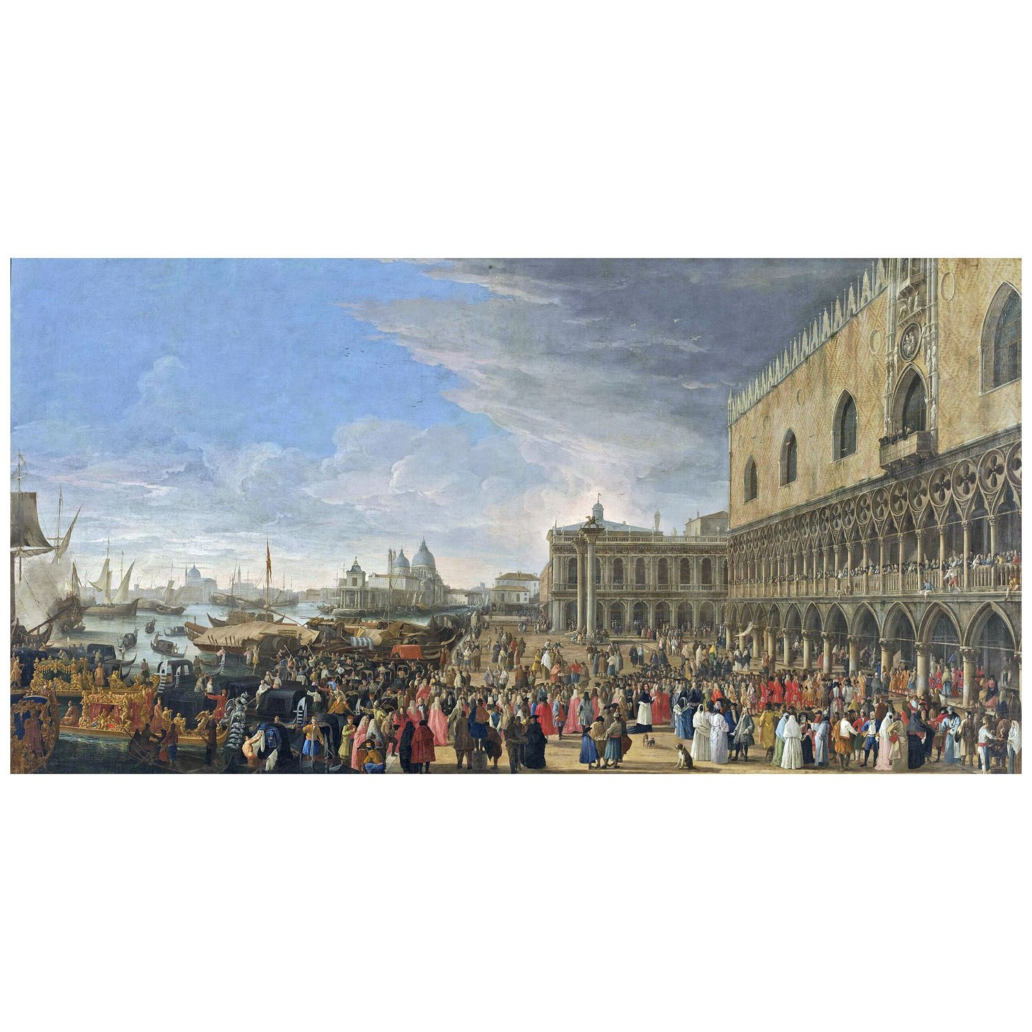 Luca Carlevarijs. Arrivo di un prelato a Venezia. 1706. Rijksmuseum Amsterdam
