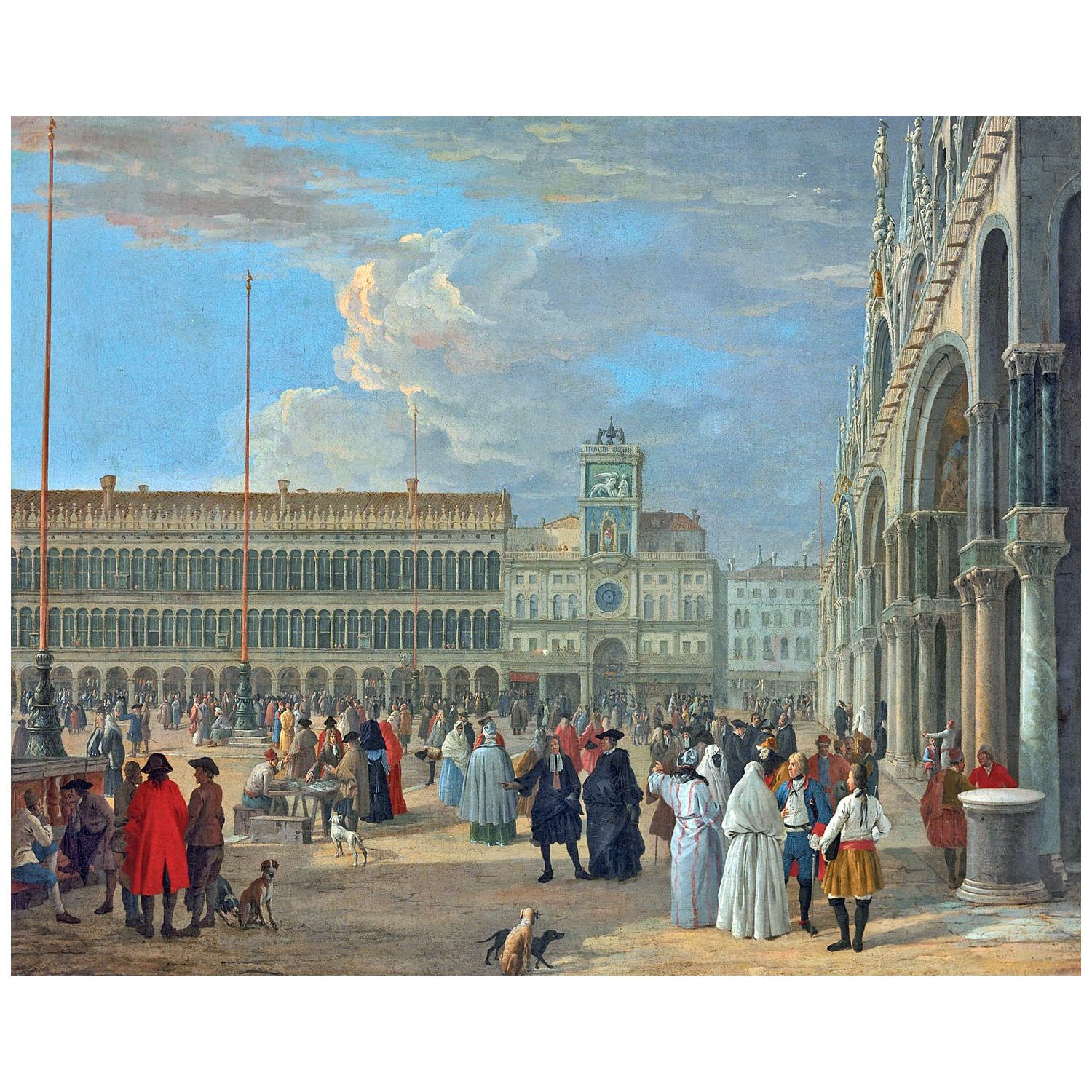 Luca Carlevarijs. Piazza San Marco. 1710. Victoria & Albert Museum London