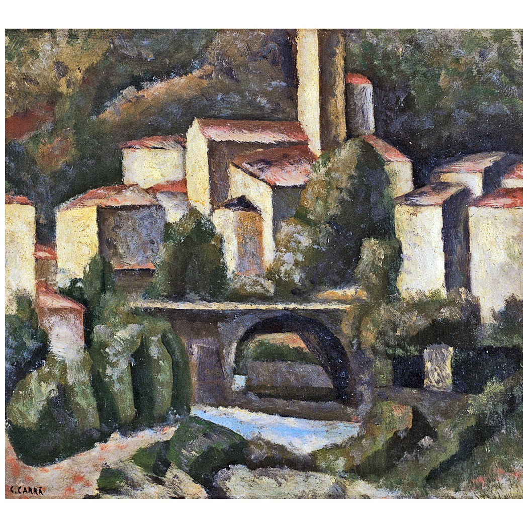 Carlo Carra. San Giacomo di Varallo. 1924. Pinacoteca di Arte moderna, Alessandria