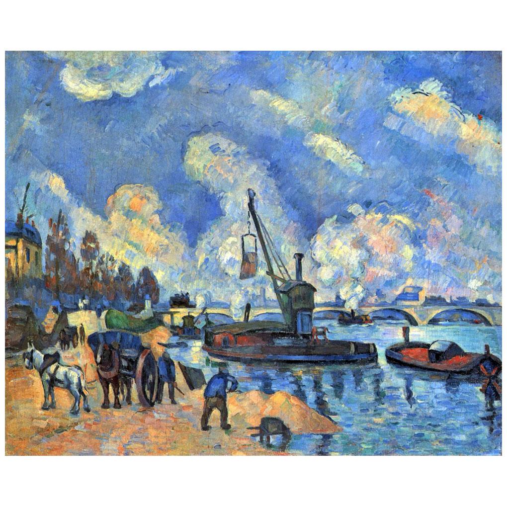 Paul Cezanne. La Seine à Bercy. 1875. Hamburger Kunsthalle