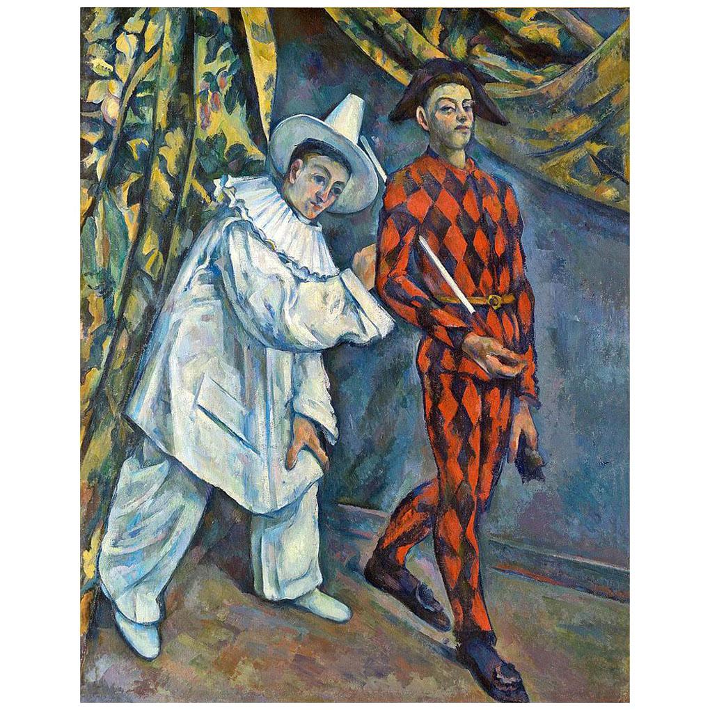 Paul Cezanne. Pierro et Arlequin. 1888. Pushkin Museum, Moscow